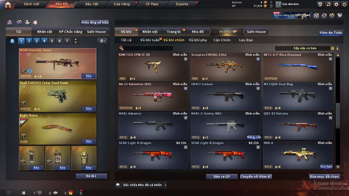 shop acc cf uy tin gia re
